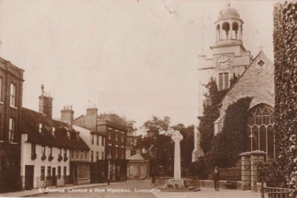 Lymington War Memorial Postcard 1923 600x400