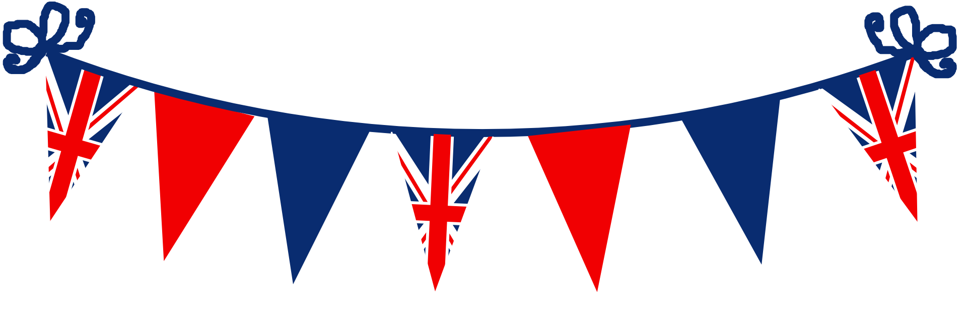 Bunting for the Platinum Jubilee Weekend