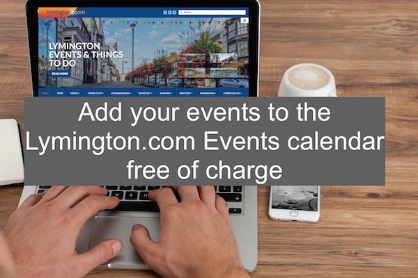 Add your events to Lymington.com