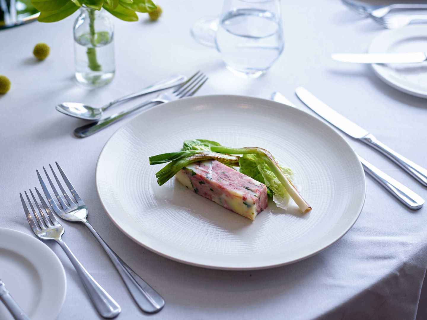 pate on white plate