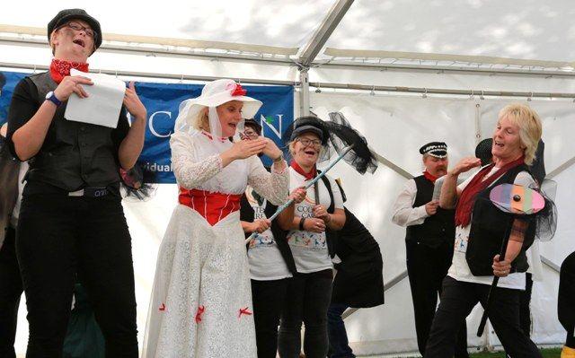 Garden party continues Mary Poppins Carnival theme at Woodpeckers Care Home Brockenhurst