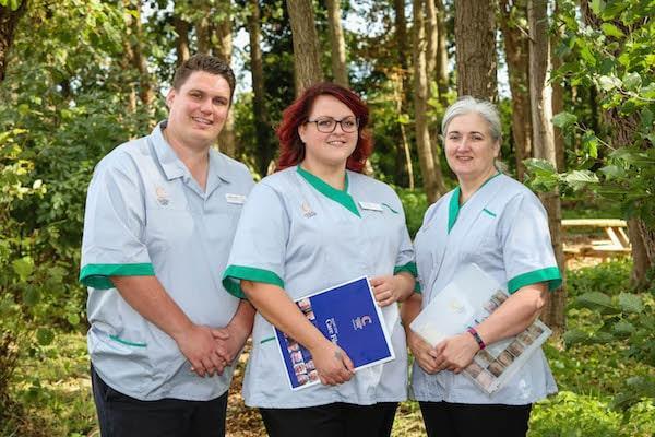 The new Colten Care Admiral Nurse team. From left: Adam Smith, Kay Gibson and Tracy Logan.