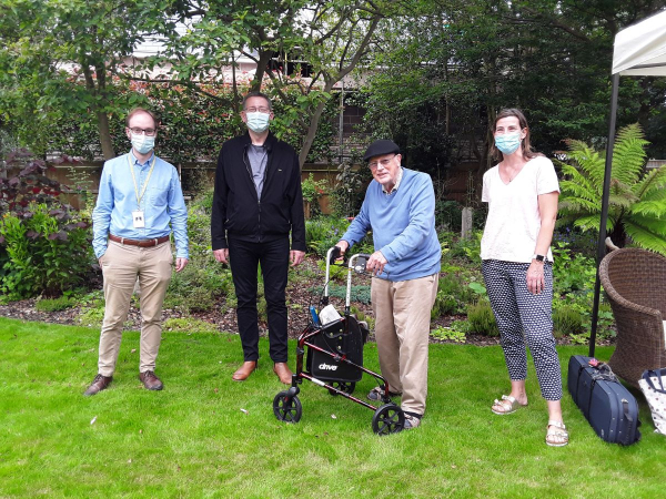 Bournemouth Symphony Orchestra live in Colten Care home garden