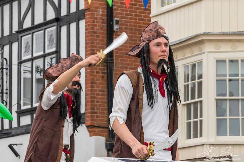 The Ocean Brothers as Pirates of the Caribbean at Lymington Carnival 2017