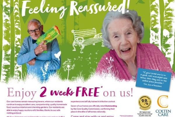 Two weeks free respite in a New Forest Colten Care home 