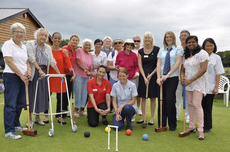 Croquet gets Lymington care home residents in the swing!
