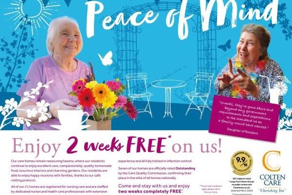 Peace of mind: two free weeks in a Colten Care New Forest home 
