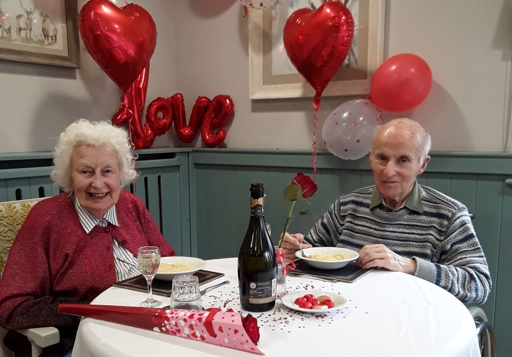 Anticipating Valentine's Day 2023 with New Forest Colten Care homes 