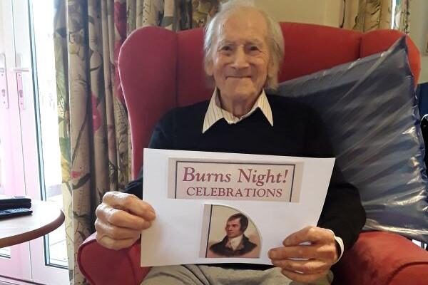 Burns Night celebrations in New Forest Colten Care homes