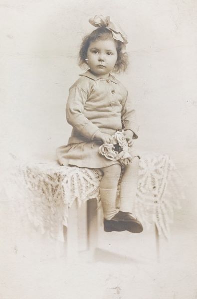 old photo of young girl