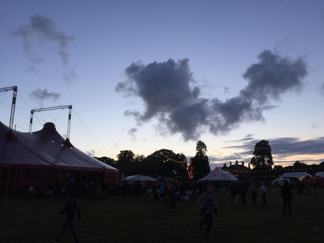 Evening falls at the close of the 2017 Curious Arts Festival