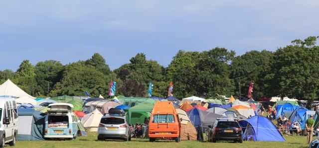 Visitors and locals alike brought tents and campervans to the Curious Arts Festival
