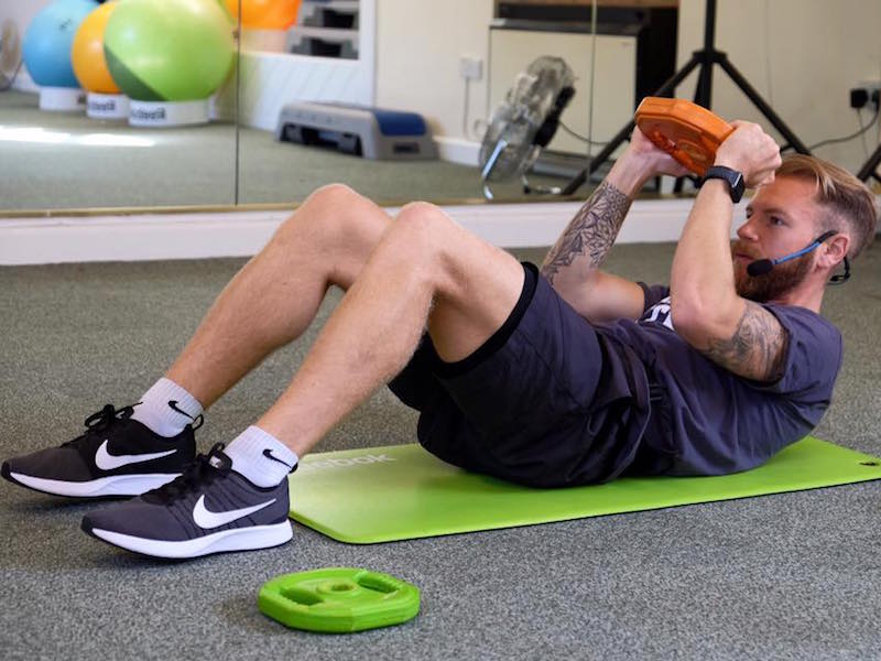 sit ups at Shape Up Fitness