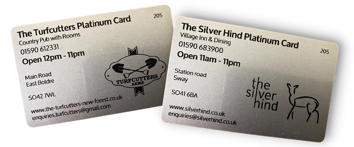 Platinum discount card