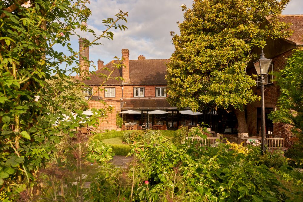 Montagu Arms Hotel from the garden