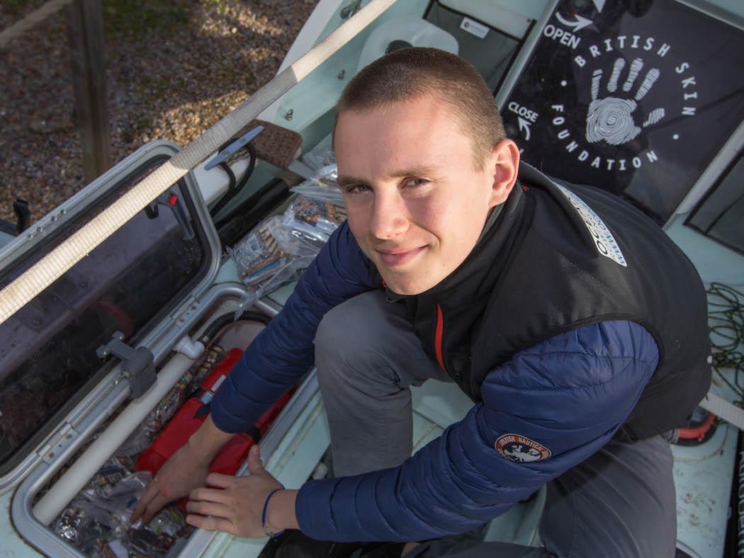 Jude Massey Ocean Brother showing boat storage