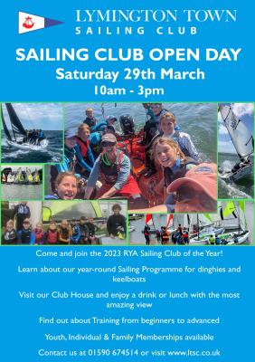 Open Day at Lymington Town Sailing Club