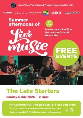 Summer Afternoon of Live Music featuring The Late Starters
