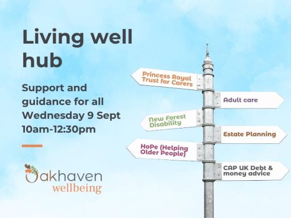 Living Well Hub at the Coates Centre - September