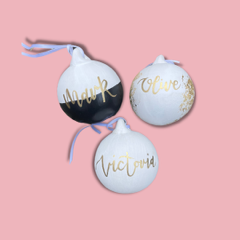 Christmas cards, baubles and personalised memoirs